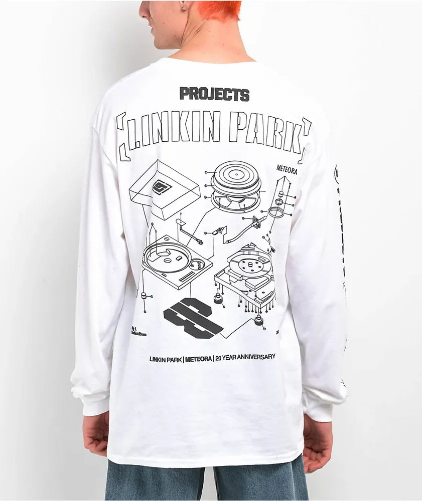 Brooklyn Projects x Linkin Park Exploded White Long Sleeve T-Shirt