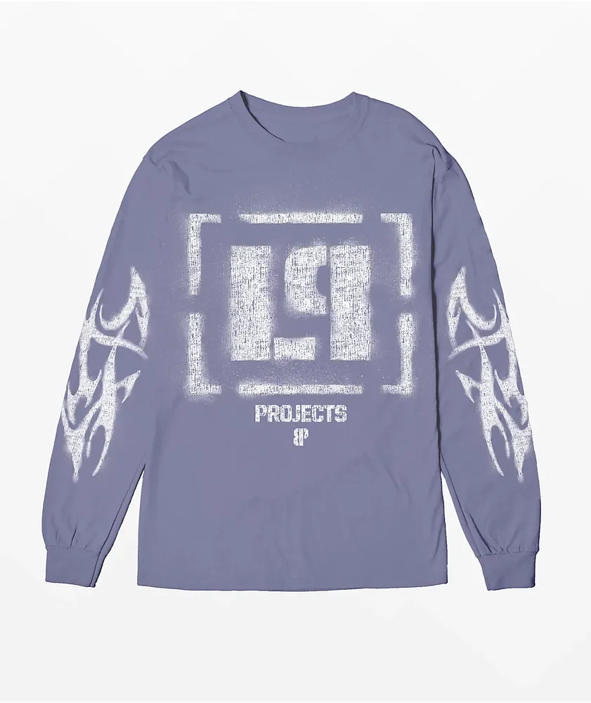 Brooklyn Projects x Linkin Park Stencil Blue Wash Long Sleeve T-Shirt