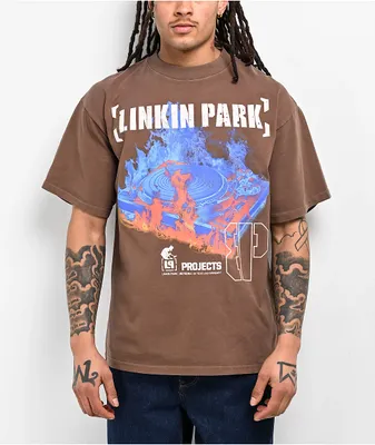 Brooklyn Projects x Linkin Park Thermal Brown T-Shirt