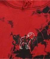 Brooklyn Projects x Slipknot Goat Red & Black Tie Dye Hoodie
