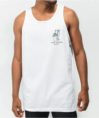Brother Merle Toilet World White Tank Top