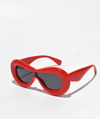 Bubble Shield Red Sunglasses
