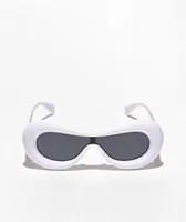 Bubble Shield White Sunglasses