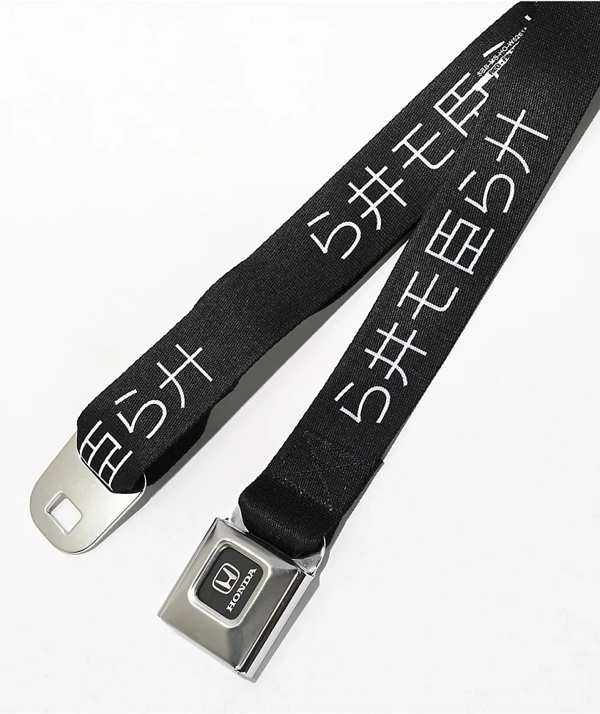 Buckle Down x Honda Sheesh Black Buckle Web Belt