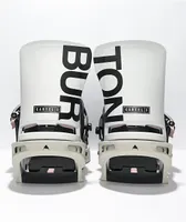 Burton Cartel White Snowboard Bindings 2022