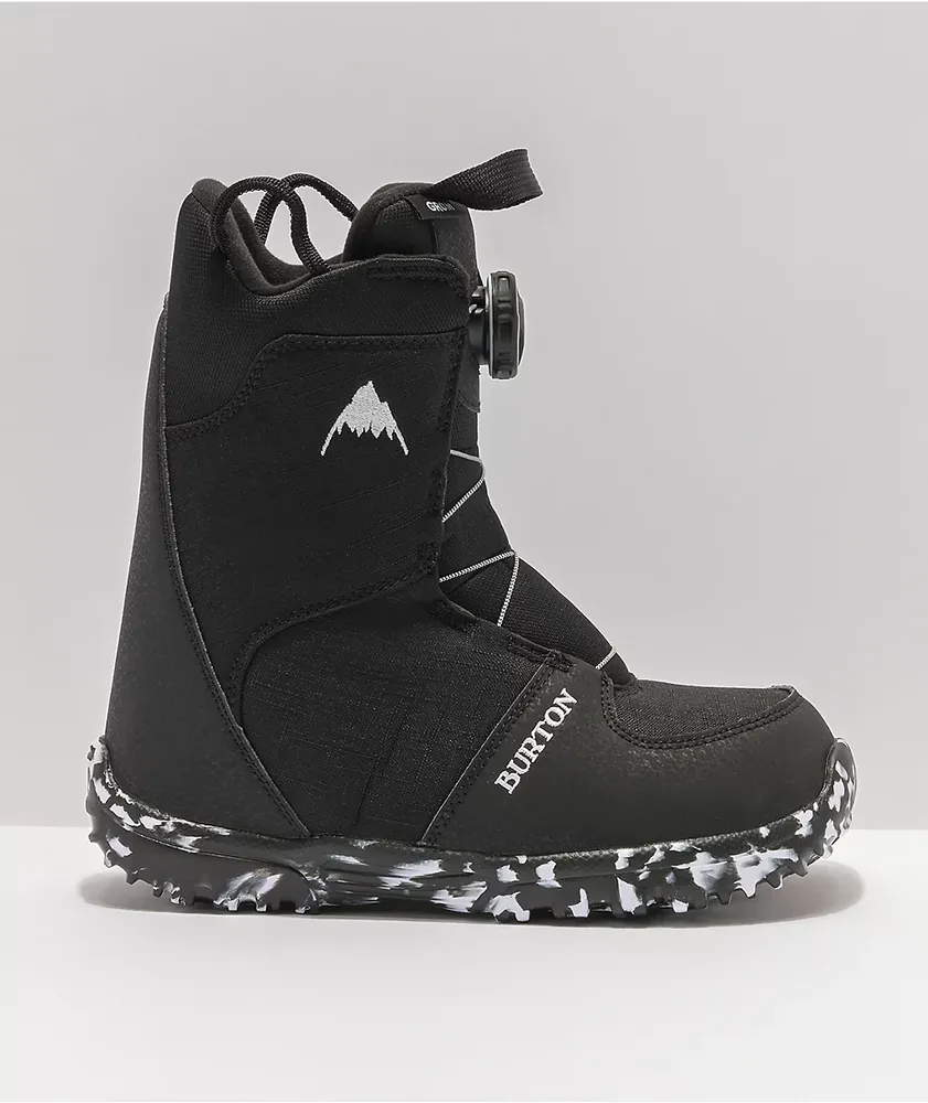 Burton Grom Boa Black Snowboard Boots Kid's 2021