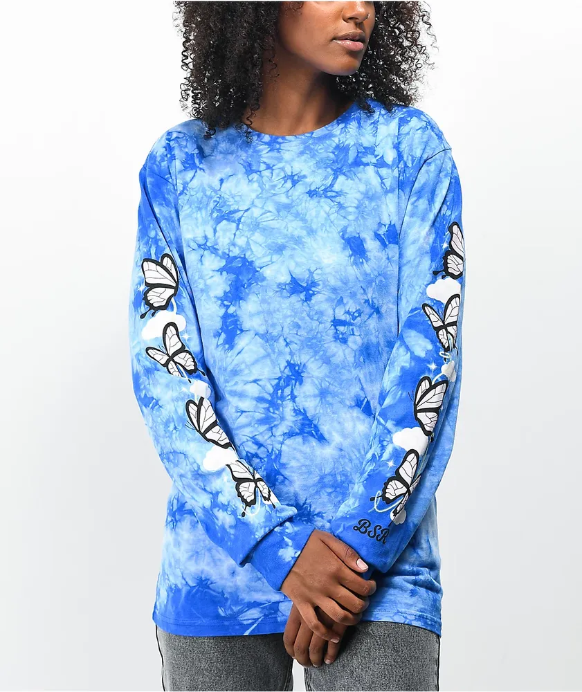 By Samii Ryan Angel Butterfly Tie Dye Long Sleeve T-Shirt