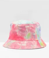 By Samii Ryan Blue, Pink & Yellow Tie Dye Bucket Hat