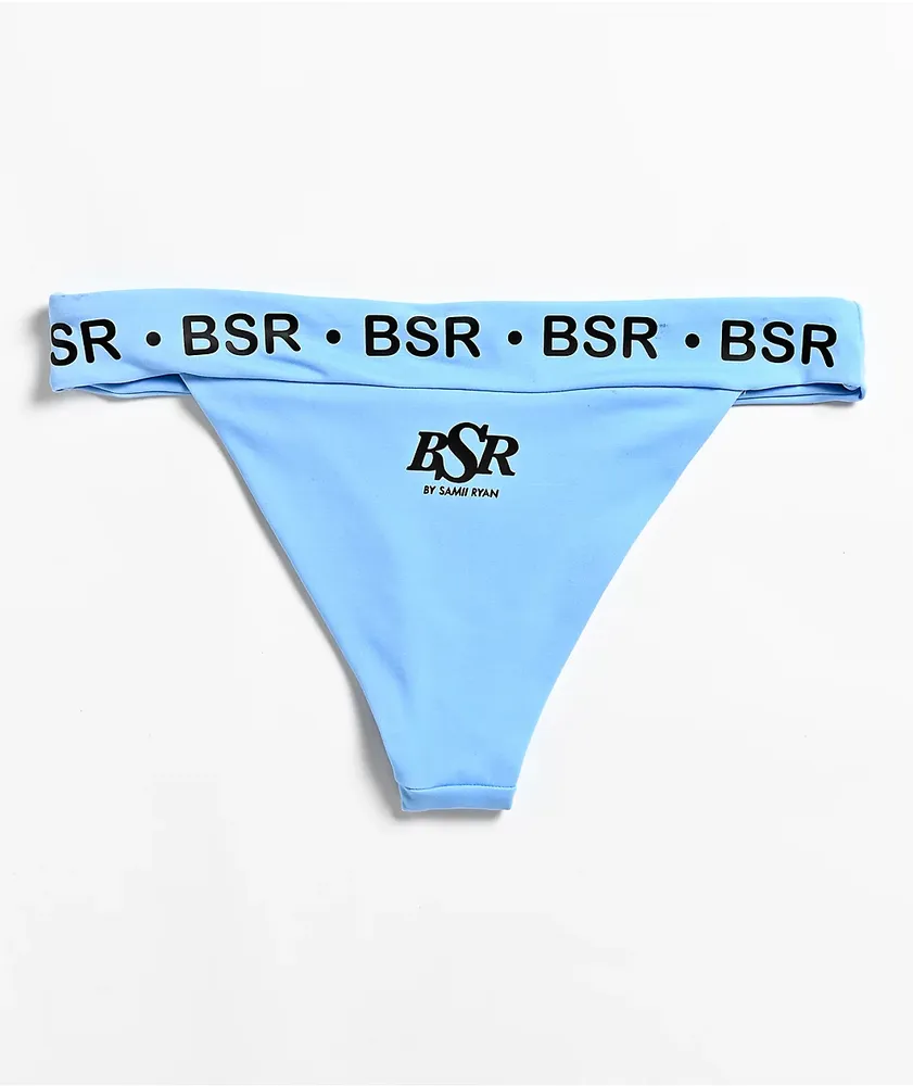 By Samii Ryan Break Rules Blue Cheeky Bikini Bottom