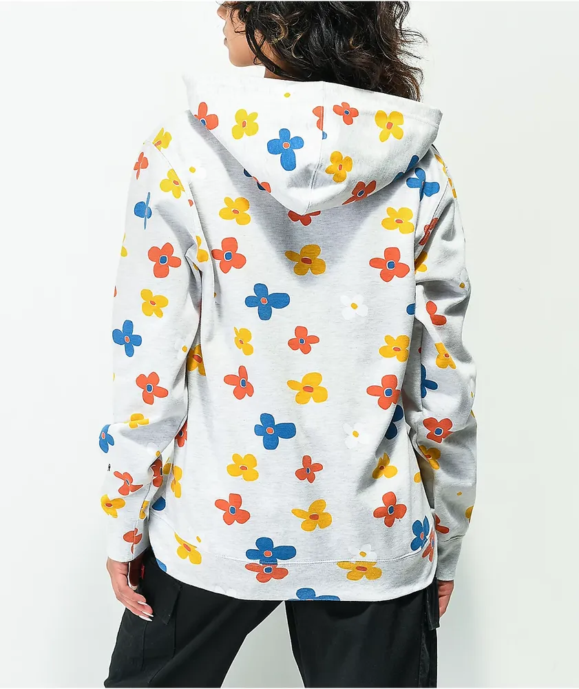 By Samii Ryan Flower Power 4Ever Grey Hoodie