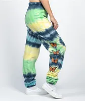 By Samii Ryan Growth Blue & Green Tie Dye Jogger Sweatpants