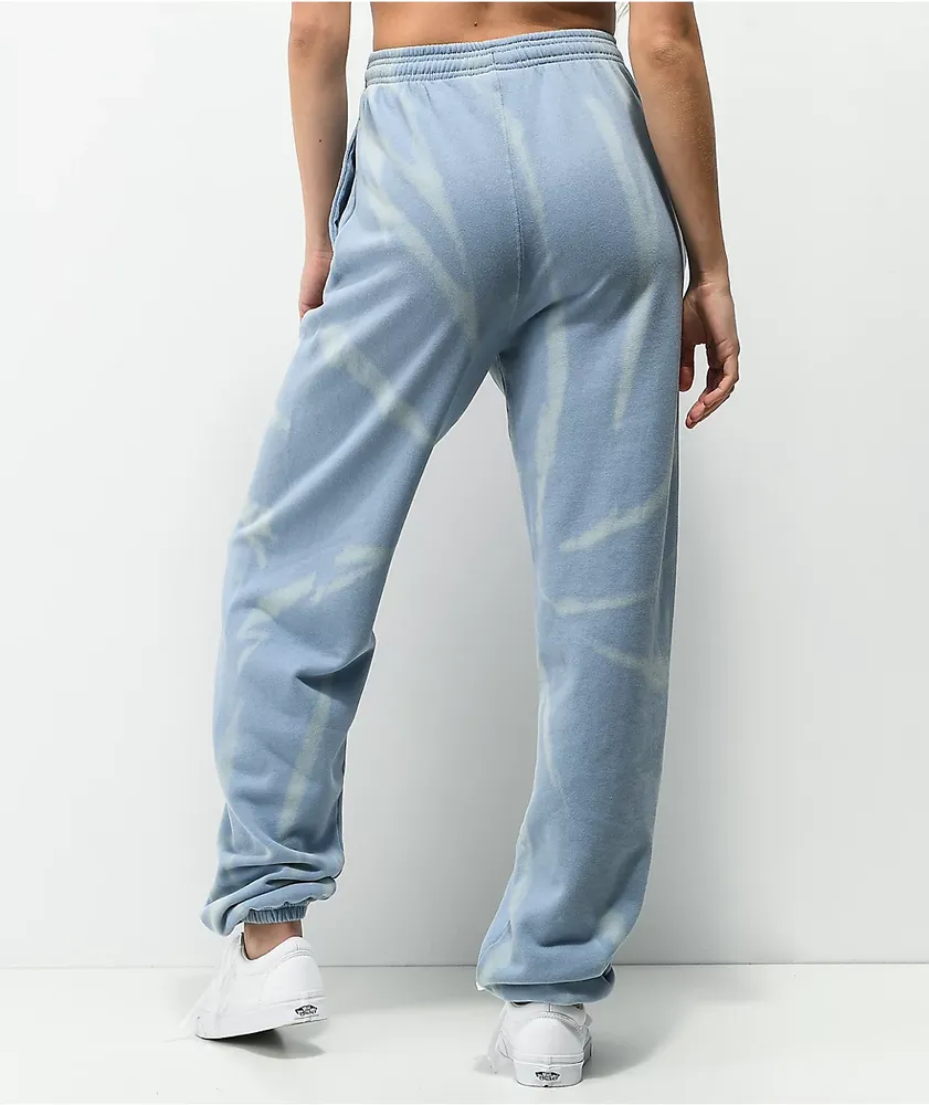 By Samii Ryan Smiley Feel Good Blue Tie Dye Sweatpants