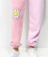 By Samii Ryan x Smiley Positive Pink Colorblock Sweatpants