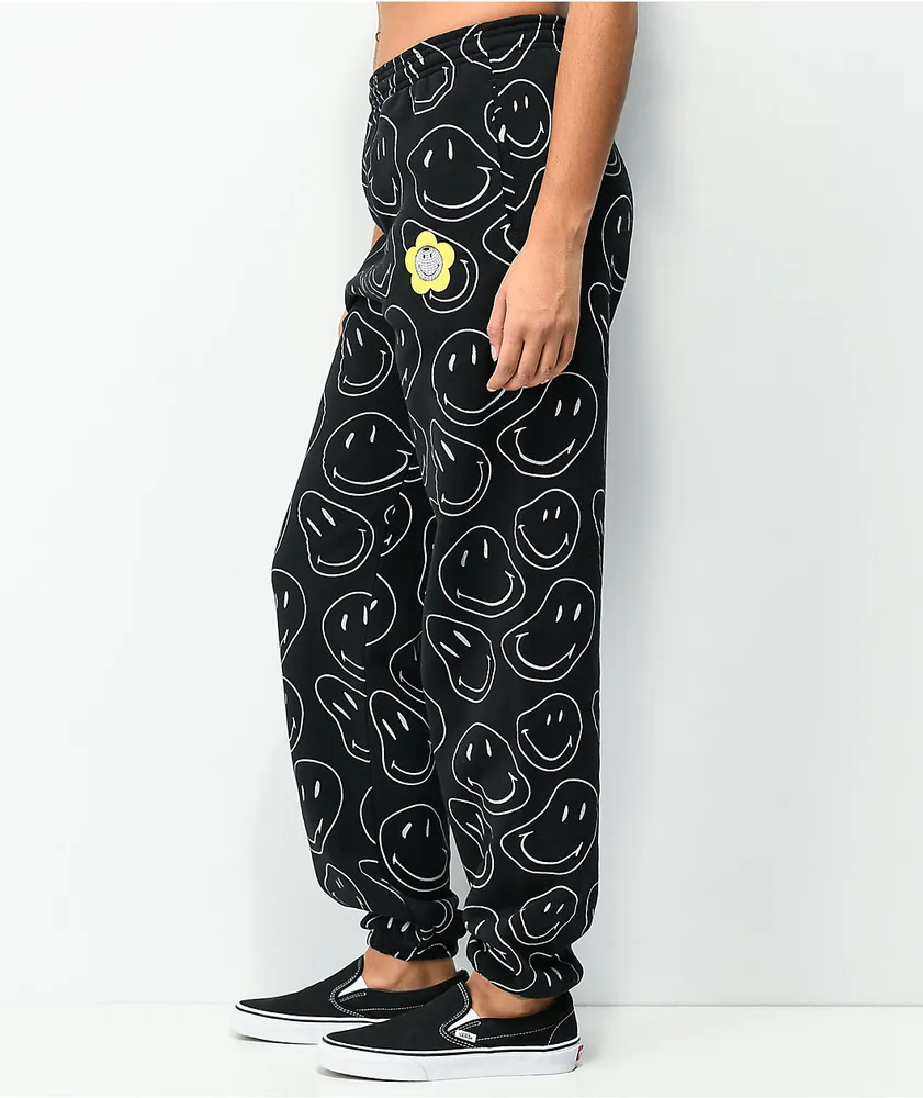 By Samii Ryan x Smiley Universe Black Sweatpants