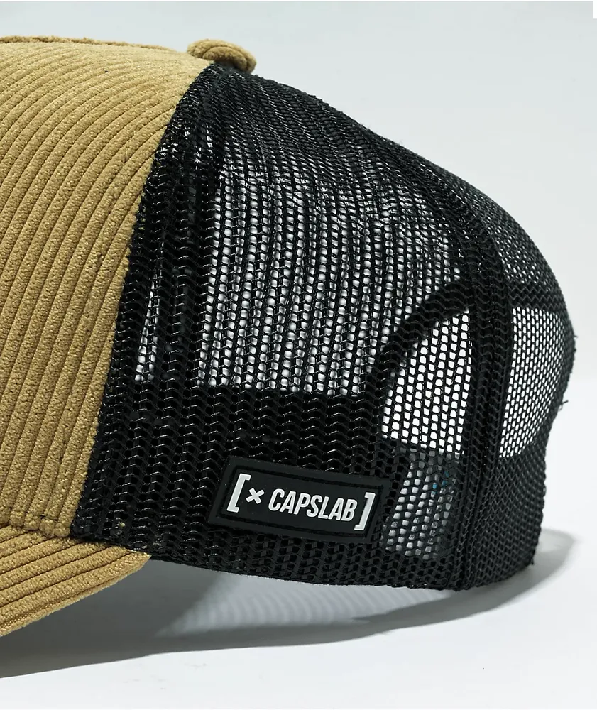 CAPSLAB x Smurfs Handy Brown Corduro Trucker Hat