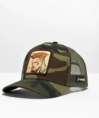 CAPSLAB x Street FIghter Guile Camo Trucker Hat