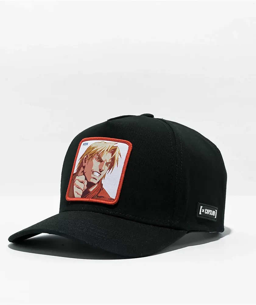 CAPSLAB x Street Fighter Ken Black Snapback Hat