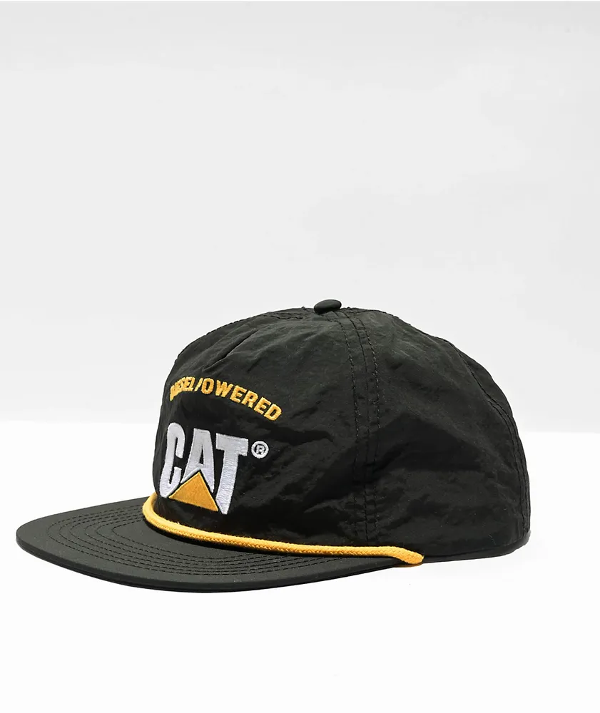 Caterpillar CAT Diesel Powered Emblem Black Snapback Hat