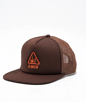 CLSICS Logo Brown Trucker Hat