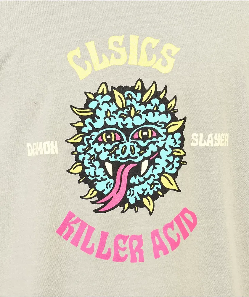 CLSICS x Killer Acid Demon Slayer Khaki T-Shirt