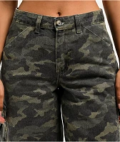 Cali 1850 Angel Kiss Slouchy Camo Cargo Shorts