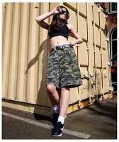 Cali 1850 Angel Kiss Slouchy Camo Cargo Shorts