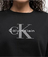 Calvin Klein Monologo Black Crewneck Sweatshirt
