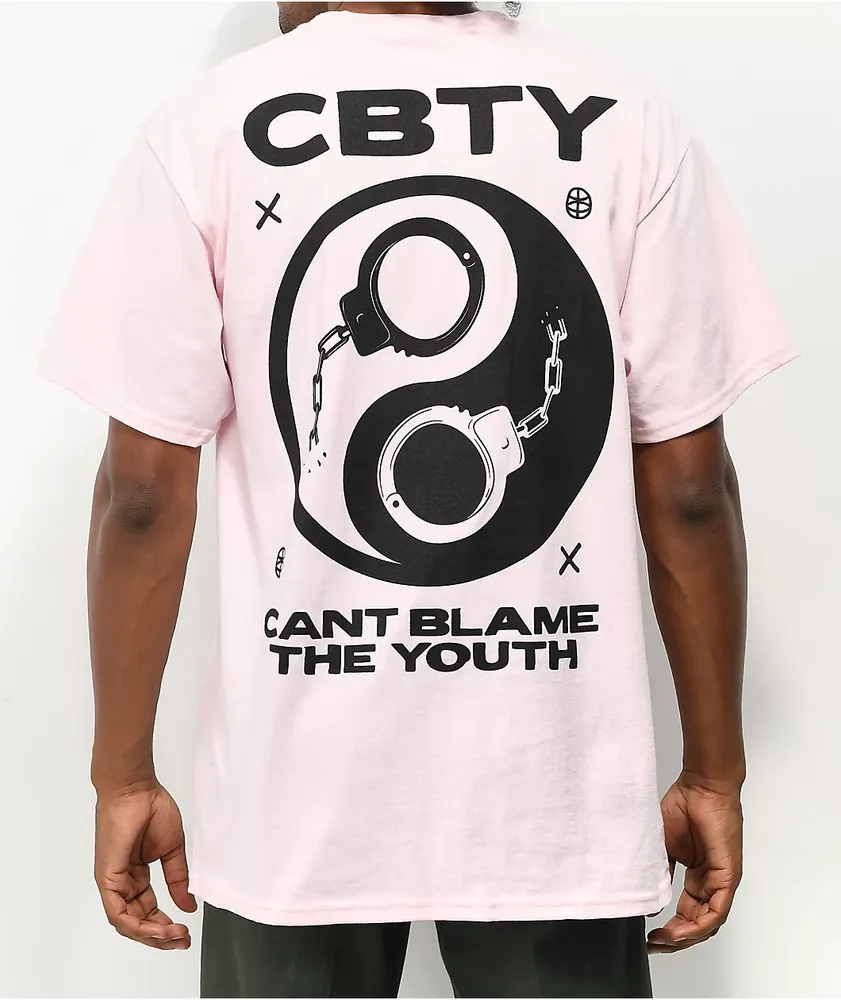 Can't Blame The Youth Cuff Yang Pink T-Shirt
