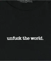 Can't Blame The Youth Unfuck The World Black T-Shirt