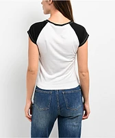 Capella Raglan White & Black T-Shirt