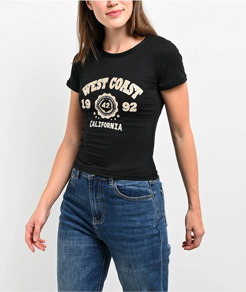 Capella West Coast Black Crop T-Shirt