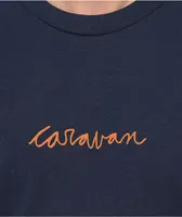 Caravan Stamp Navy Blue T-Shirt