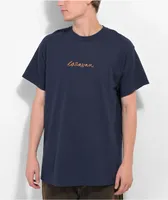 Caravan Stamp Navy Blue T-Shirt