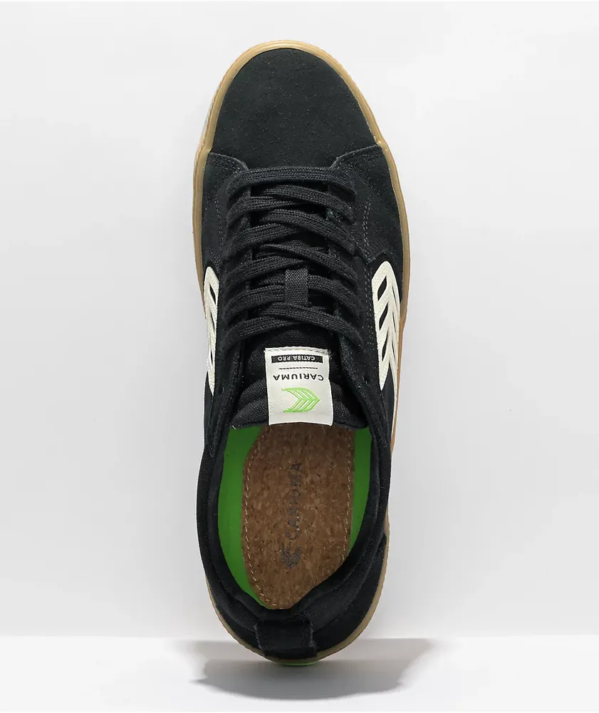 Cariuma Catiba Pro Black Suede& Gum Skate Shoes