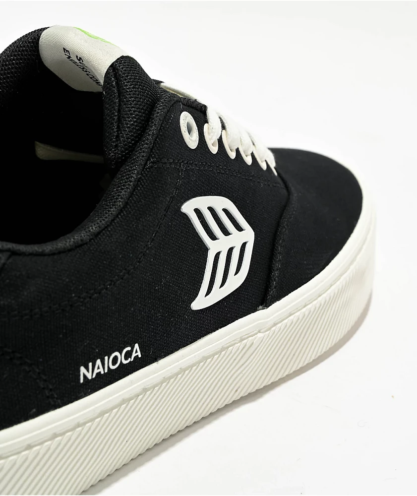 Cariuma Naioca Black Canvas Skate Shoes