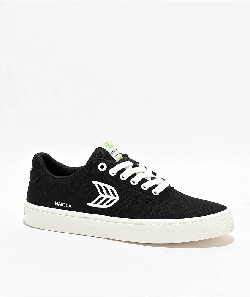 Cariuma Naioca Black Canvas Skate Shoes