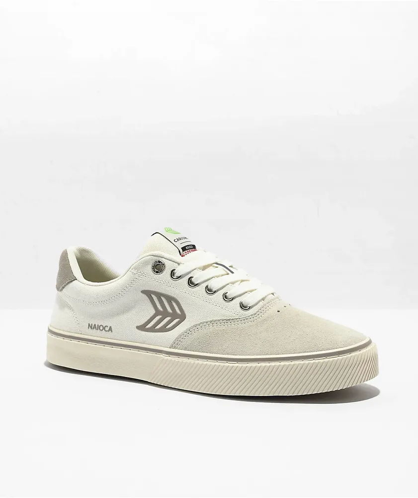 Cariuma Naioca Off White & Vintage Grey Skate Shoes