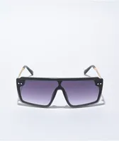 Carryson Black Shield Sunglasses