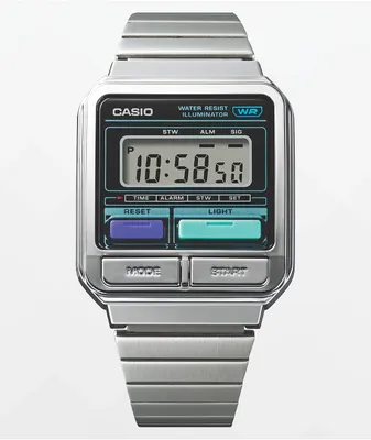 Casio A120WE-1AVT Vintage Silver Digital Watch