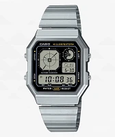 Casio A130WE-1AVT Vintage Silver & Black Analog & Digital Watch