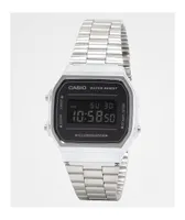 Casio A168WEM-1VT Vintage Silver & Black Digital Watch