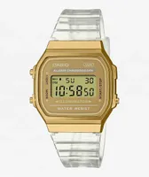 Casio A168XESG-9A Gold & Transparent Digital Watch