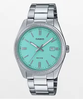 Casio AQ230A-2A2VT Silver & Teal Analog Watch