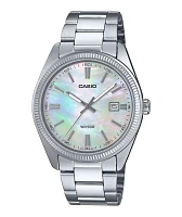 Casio MTP130PSC-7AVVT Silver & Shell Analog Watch