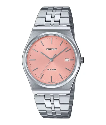 Casio MTPB145D-4VT Silver & Pink Analog Watch