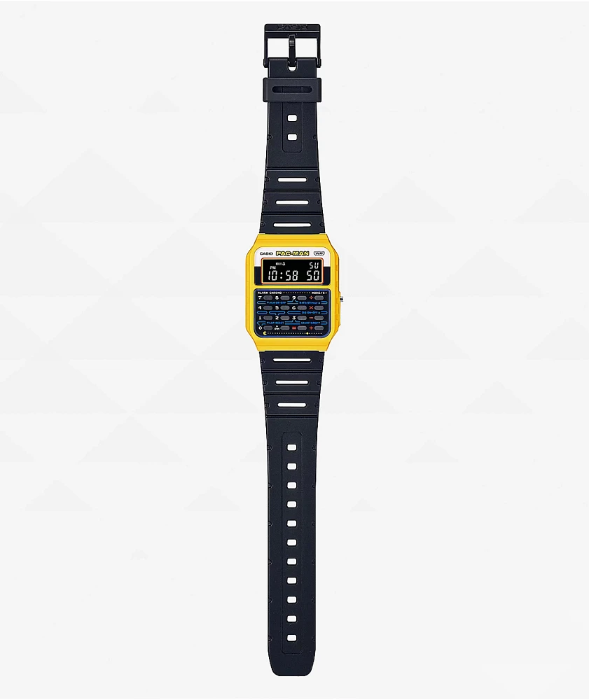 Casio x PAC-MAN CA53WPC-1B-1A Black & Yellow Digital Watch