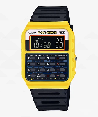 Casio x PAC-MAN CA53WPC-1B-1A Black & Yellow Digital Watch