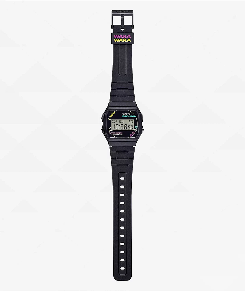 Casio x PAC-MAN F91WP-1A Black Digital Watch