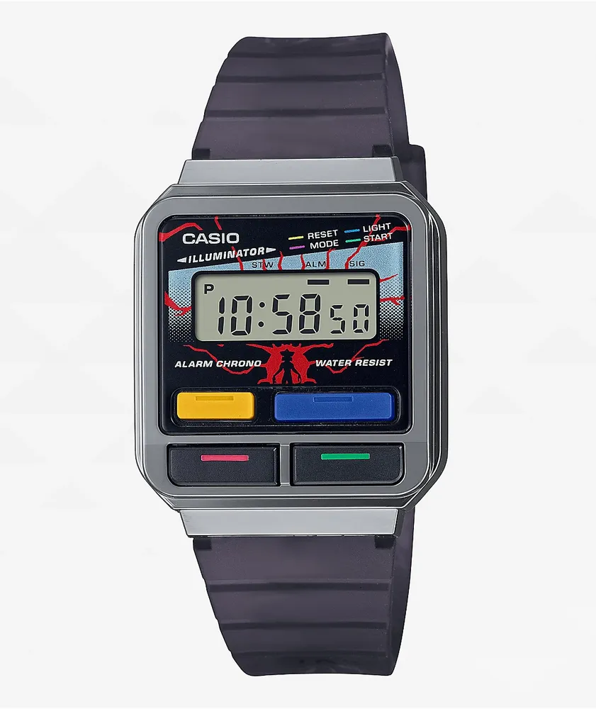 Casio x Stranger Things A120WEST-1A Silver Watch