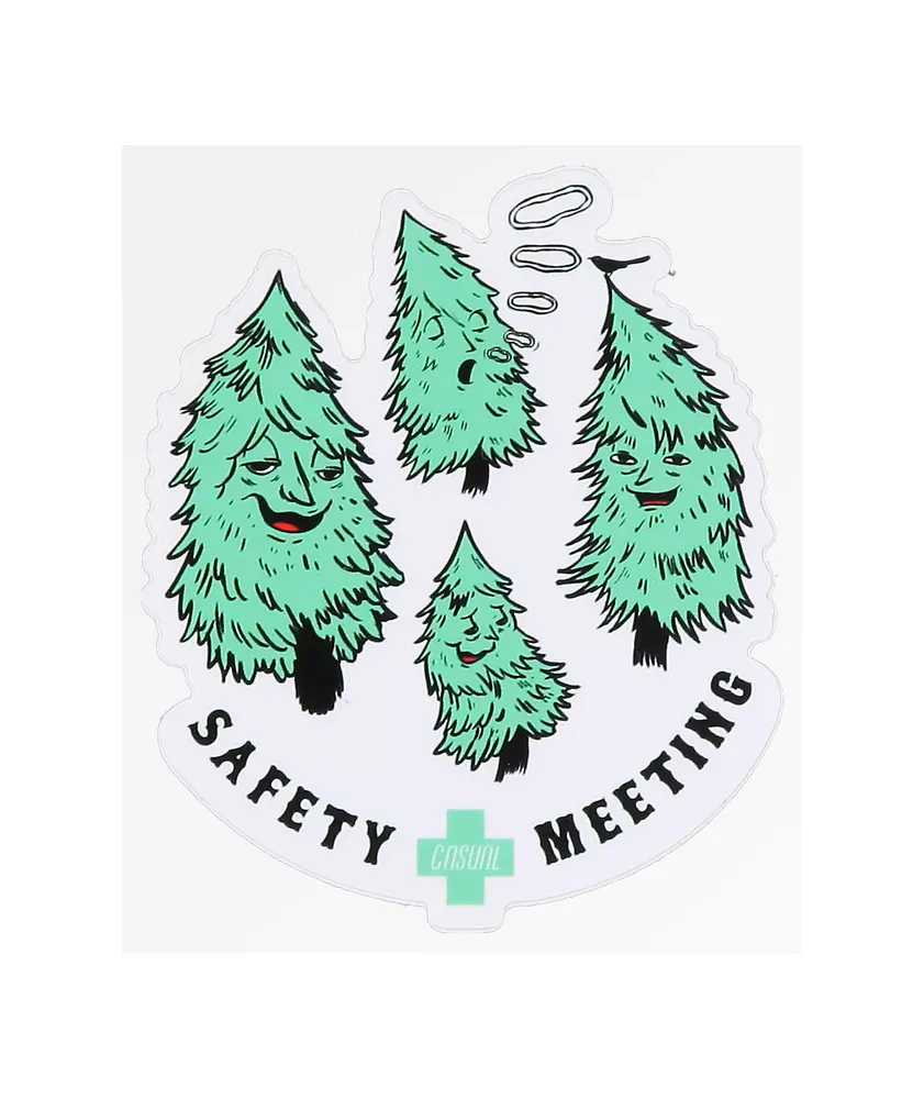 Casual Industrees Safety Meeting Sticker